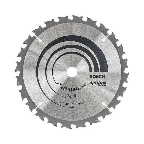 Disco de sierra circular Bosch Optiline Wood ø184x15,8mm 24D