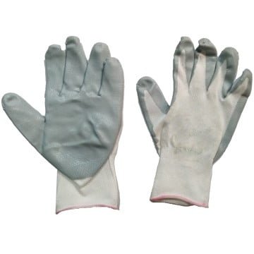 GUANTES TEJIDOS TALLE 9 - Sin costura, con recubrimiento de nitrilo
