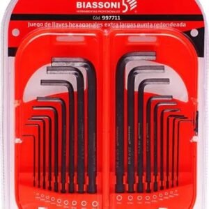 JUEGO DE LLAVES ALLEN EXTRA LARGO MM Y TORX 18 PZAS