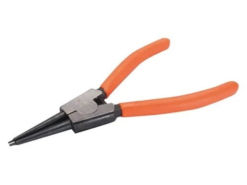 PINZA P/AROS SEEGER EXT. BIASSONI - 180 MM RECTA