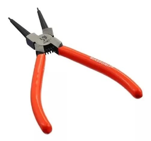 PINZA P/AROS SEEGER INT. BIASSONI - 180 MM RECTA