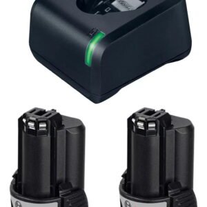 Cargador de batería GAL12V-20 y 2 Baterías Bosch 12V 2,0Ah