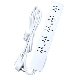 ZAPATILLA 5 TOMAS 1.3 MT CABLE PROLONGADOR UNIVERSAL TERMICA