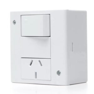 CAJA EXTERIOR ARMADA 1 PTO. + 1 TOMA BP - SICA