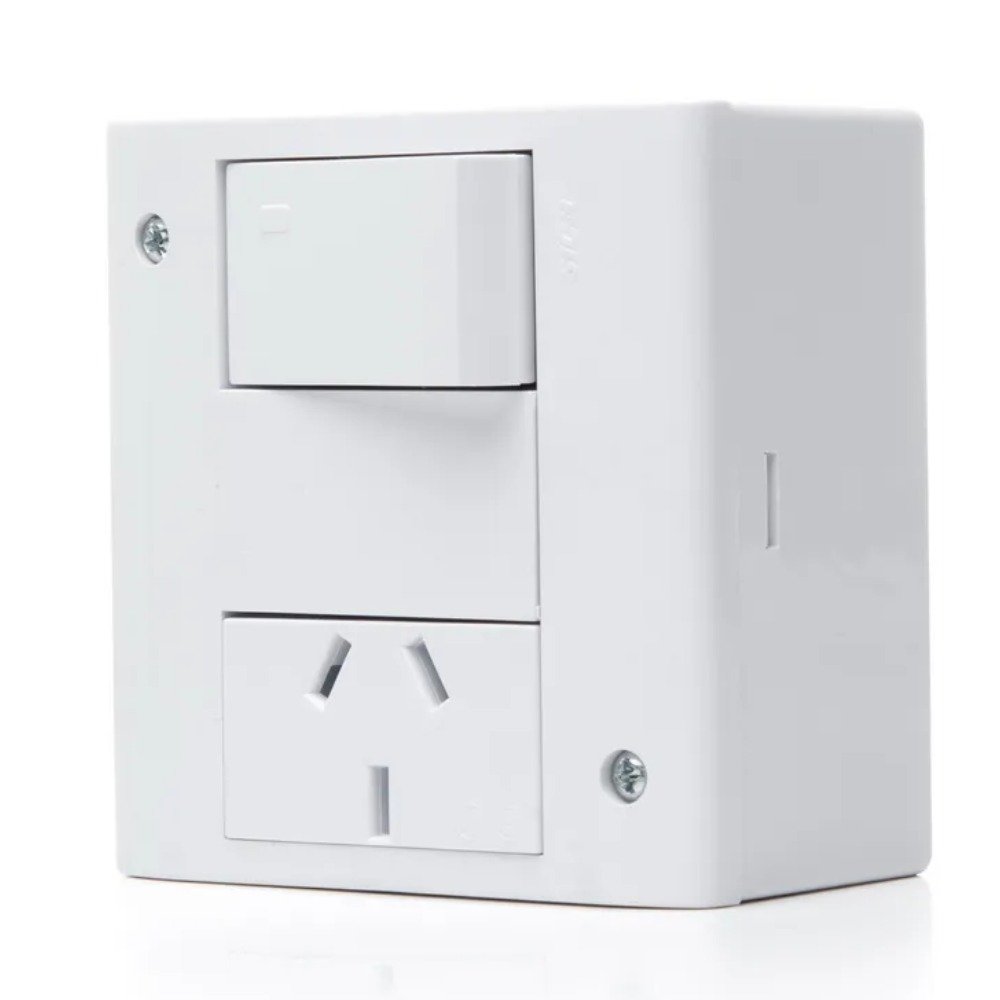CAJA EXTERIOR ARMADA 1 PTO. + 1 TOMA BP - SICA