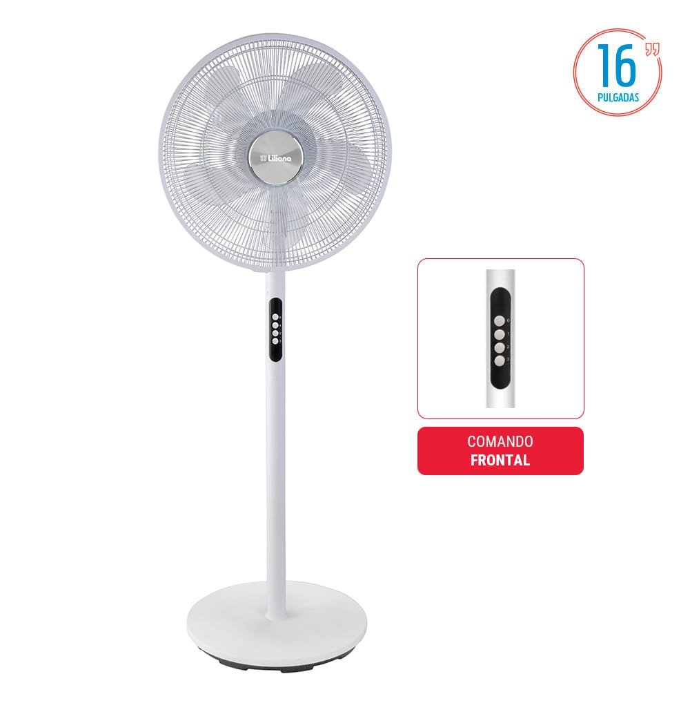 VENTILADOR SILVERWHITE PIE 16"