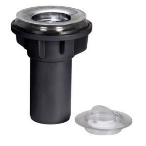 Sopapa bañera vertical cromo 40MM NEGRO - DURATOP