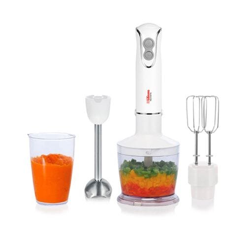 MIXER "MASTERPIC" 3 EN 1. LICUA, PICA Y BATE - BLANCO - 450W
